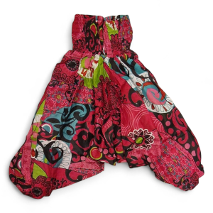 Haremsbyxor barn mönstrad Cerise